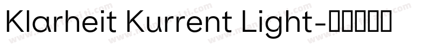 Klarheit Kurrent Light字体转换